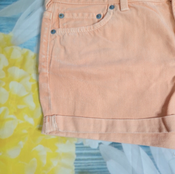 Jack Wills size uk 10 Apricot pink Denim Shorts - Picture 3 of 7
